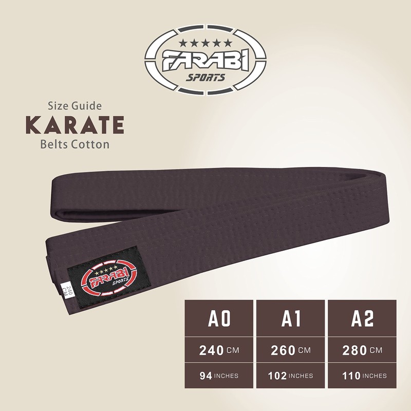Farabi Sports Karate Belt Multiple Colours Karate Belt Judo Karate