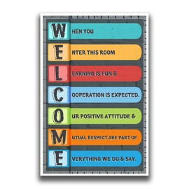 Classroom Poster for Motivation and Inspiration | Teacher Decor for Class | Growth Mindset Posters for Classrooms | 18" x 12" Size | 100lb Gloss Poster Paper | JSC142 Design