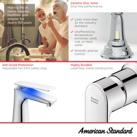 American Standard 7061104.002 Aspirations Single-Handle Bathroom Faucet, 1.2 GPM, Chrome