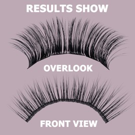 Individual Eyelashes, QUEWEL, Individual Eyelash Clusters, Lashes, C Curl, 12 mm, Eyelash Segments, Wide Base, Individual Eyelashes for Eye Make-Up, DIY Eyelash Extensions (Natural 02-C-12 mm)