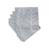 Winter Trees Silver & White Cocktail Napkins - 20 Per