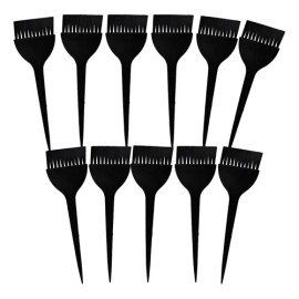 12 Brocha Tinte Cabello Aplicar Estilista Salon Oferta Negro                                                                                          