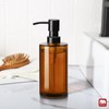 GMISUN Amber Glass Soap Dispenser, Hand Soap Dispenser for Bathroom,