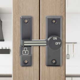 Sliding Door Latch Lock C3 (Gray) Lock 10ea