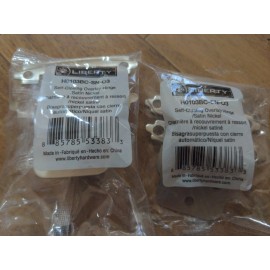 Liberty 4 Liberty Self-closing Overlay Hinges Satin Nickel