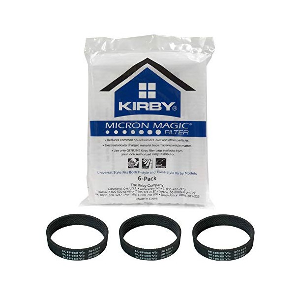 Genuine Kirby Universal Bags: (6 bags) of Universal HEPA White