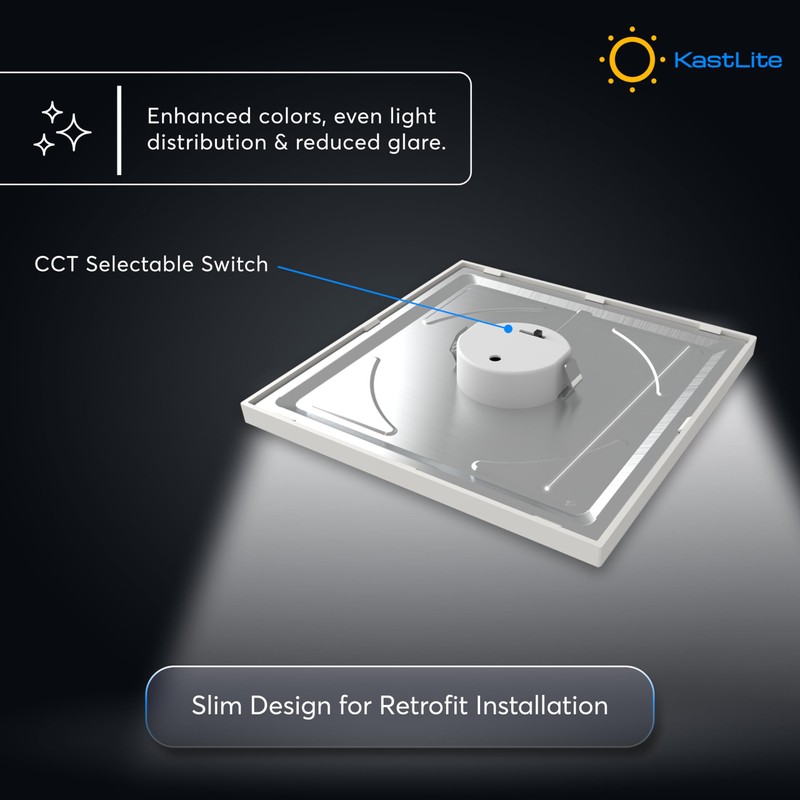 KastLite 5CCT LED Dimmable Ceiling Light with Junction Box |