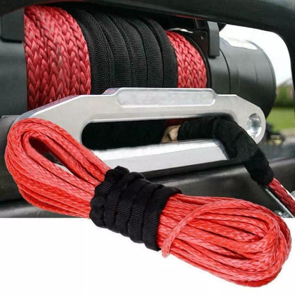 Unbranded 1/4" x 50' Synthetic Winch Rope Line Recovery Cable