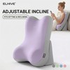 Adjustable Memory Foam Backrest Pillow with Neck Support, Ergonomic Bed