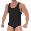 Gleefeat Mens Full Body Shaper Mens Shapewear Bodysuit Tummy Control