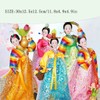 BOEYAA 12in Korean rag Dolls Handmade Hanbok Dolls Oriental Doll