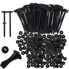 200 Pcs Nylon Universal Cable Tie Buckle for Car, Automotive Zipper Clips, Car Daily Repair, Applicable Toengine Lower Guard Plates, Fender Linings, Trunkclips，Bumper Retainer, Black