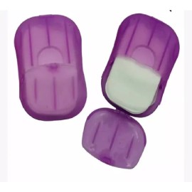 KFMX 12 Estuches Jabón En Laminas Viaje Estuche Bolsillo Manos