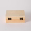 36 pcs Small Wooden Box for Crafts, 4.3inX2.7inX1.8in Unfinished Wooden