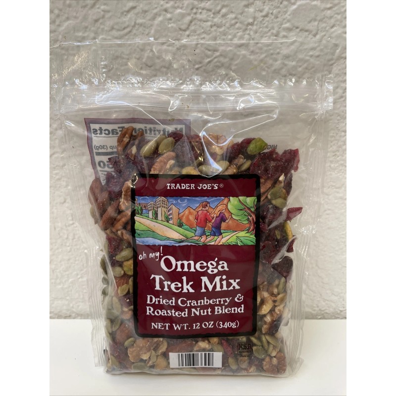 Trader Joe's 2 Packs Trader Joe's Omega Trek Mix Dried