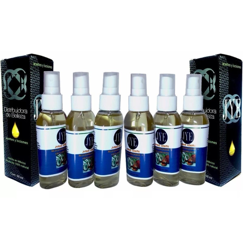 JYE 6 Aceites Coco,argan,colageno Cuidado Y Antiarrugas