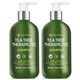 Roycederm Champú Antifúngico De Árbol De Té Champú Para La Foliculitis, Cuero Cabelludo Seco, Caspa Y Picazón - Champú Clarificante Medicado Con...   