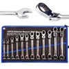 TR TOOLROCK 12pcs Flex Head Ratcheting Wrench Set- 8-19mm Metric