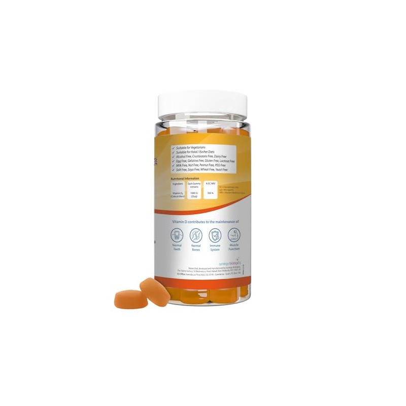 Gummies | High Strength Vitamin D3 1000 IU | 60