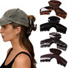 4PCS Hat Claw Clips, Trucker & Baseball Hat Hair Clips