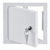 15x15 cm / 6x6 inch White Metal Access Panel -