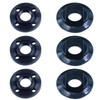 Metal Angle Grinder Inner Outer Flange Nut（3 Set）Replace Black &