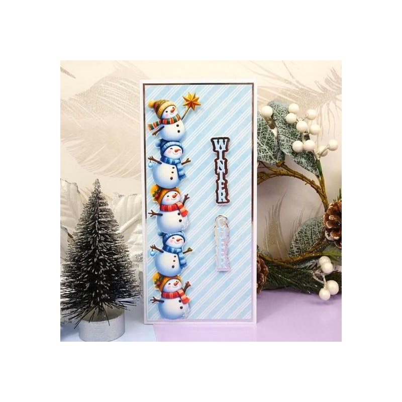 Hunkydory - Moonstone Dies - Christmas Vertical Sentiments - MSTONE1042