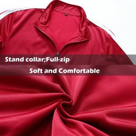 GXAMOY Men's Athletic 2 Pieces Tracksuit Casual Full Zip Jogging Sweat Suit Workout Sports Set Sportswear Army Green(TZ001) M