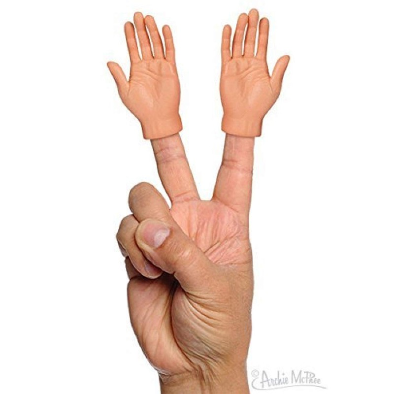 Set of Five Rubber Finger Hands Mini Puppets by Accoutrements