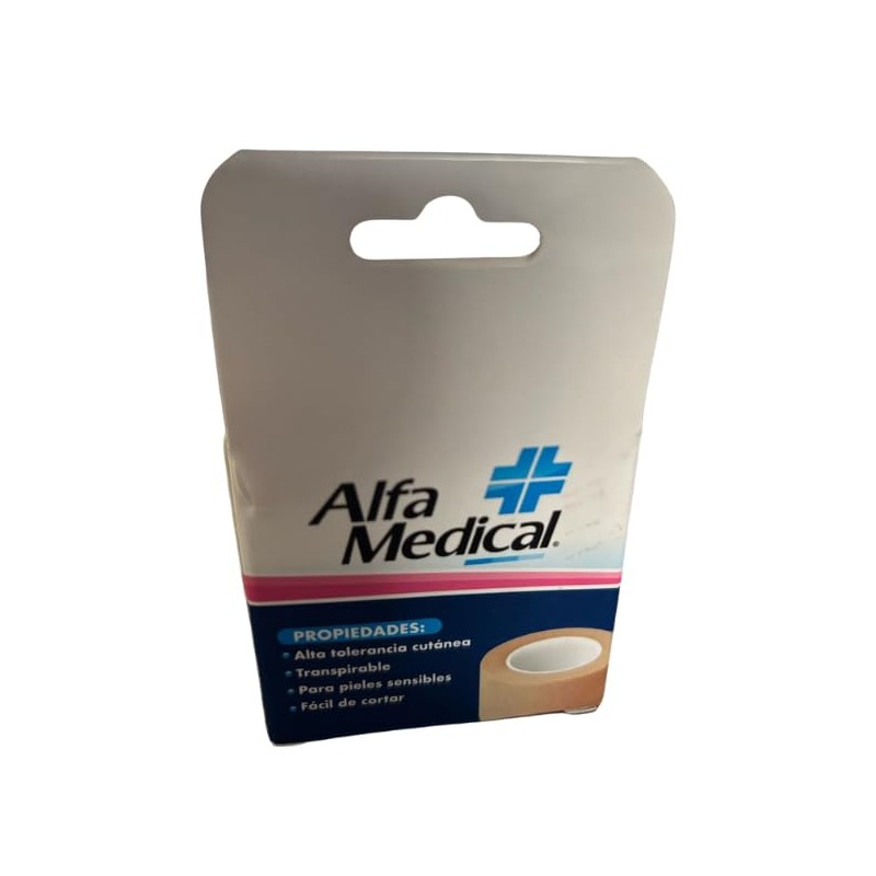 Cinta Microporosa Color Piel 2.5cm X 5m Caja Con 1