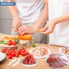 200 Pcs Disposable Elastic Food Storage Covers, Transparent Plastic Wrap