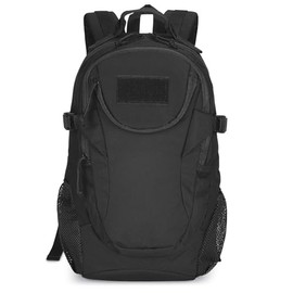 VINBAGGE Rucksack Taktischer Motorrad Wanderrucksack Outdoor Wasserdicht Trekkingrucksack 25L Campus Wandern Arbeit Schulrucksack Jungen Daypack für Herren Damen Schwarz（500D-Aufrüstung）