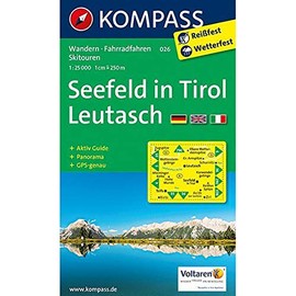 Seefeld in Tirol, Leutasch: Wandern / Rad / Langlauf. Mit Panorama. GPS-genau. 1:25.000