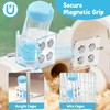 Magnetic Hamster Water Bottle Holder with Water Bottle, Adjustable Height