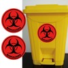 Biohazard Stickers Waterproof Biohazard Warning Hazard Labels - Universal Biohazard