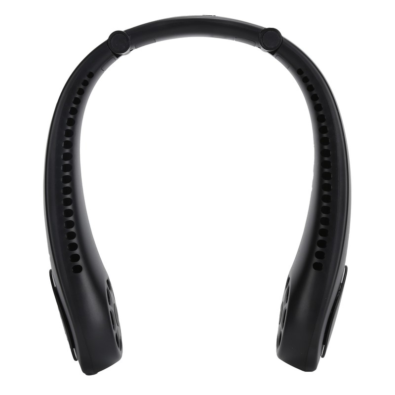 Portable Neck Fan with Music Speakers Wearable Rechargeable Fan with
