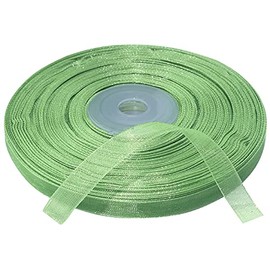 AERZETIX - C50873 - Organza Ribbon Shiny Decorative Organza - 6 mm x 45 m - Military Green - Creative Projects Sewing Art Gift Packaging for Birthday Party