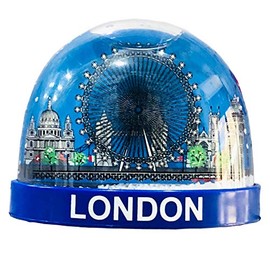 London Eye Snowstorm Fridge Magnet â London Souvenir Snowstorm Fridge Magnet Detailing London Eye