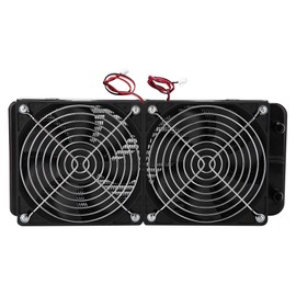 240MM Computer CPU Water Cooling Cooler Heat Row Radiator with Dual Fan 18 Tubes