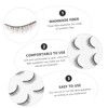 BIUDECO 5 Pairs Natural Look Fake Eyelashes Reusable Manmade Fiber