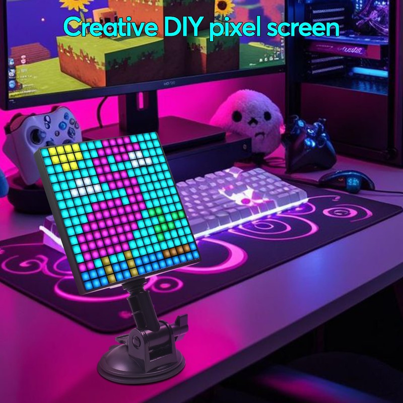 YedZen Pixel Art Led Display Digital Photo Frame, 32x32 RGB