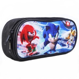 yumcute Pencil Case Large Capacity Pen Bag with Zipper Pencil Case School Supplies with Stationery School Supplies for Kids Teenage Gifts for Boys Girls (Double-Deck)