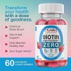 YUMVS Biotin Max Potency 60 Rasberry Flavor Gummies Zero Sugar