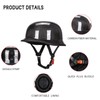 Vintage Motorcycle Half Helmet, Carbon Fiber Open Face Retro Motorcycle