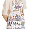 POFULL Paris France Gift Paris Landmarks Apron French Inspired Kitchen