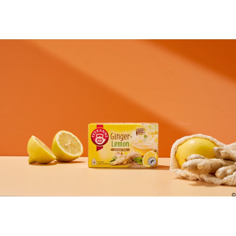 Teekanne World of Ginger and Lemon Herbal Infusion Tea with