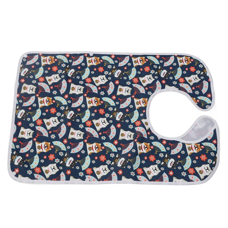Eating Adults Bib Waterproof Reusable 3 Layers Washable Clothing Protector