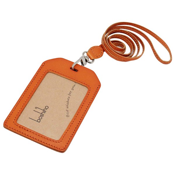 Boshiho ID Card Holder, Vertical, Leather, Stylish, Card Case, Double