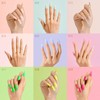 GoldFinger Gel Glam Color Nails Full Cover False Nails Glue