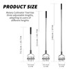 BARAYSTUS Rotary Cultivator Tool, Adjustable Garden Hand Tiller Cultivator, Long